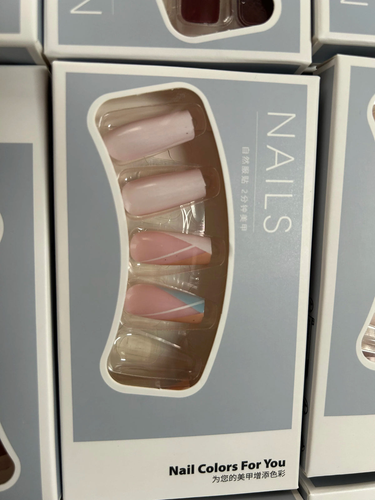 24-Piece Reusable Press-On Nails Set Short Medium Long French Almond Square Y2K Designs