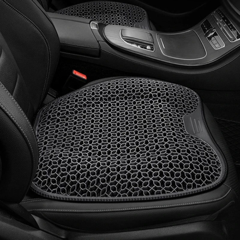 Gel Honeycomb Seat Cushion for Car & Office — Breathable Ergonomic Gel Pad, Machine Washable, 48×43×3 cm (19×17×1.2 in)