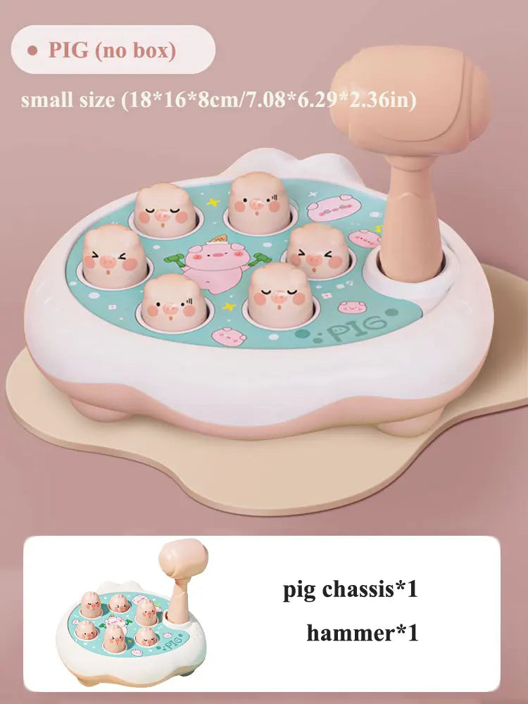 Montessori Animal Hammer Toy for Toddlers - Duck, Frog, Pig Educational Puzzle Gift