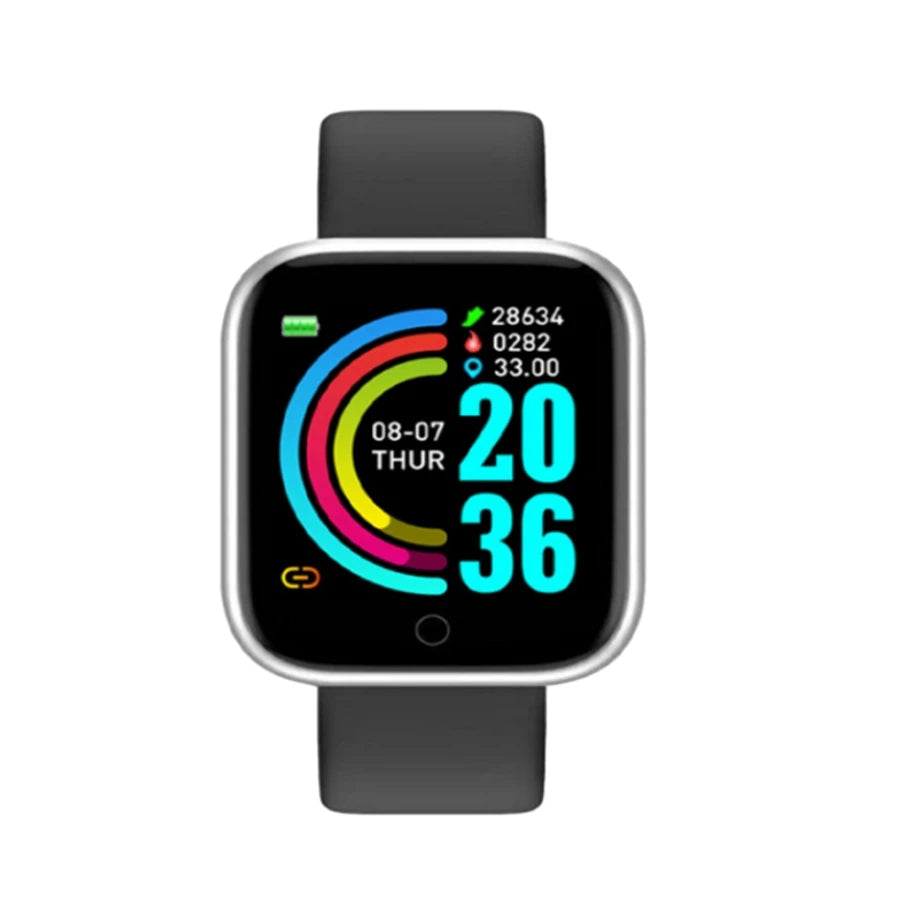 Sports Smartwatch Bracelet for Women & Men – Fitness Tracker with Music Control, Heart Rate, Step & Sleep Monitor, Alarm