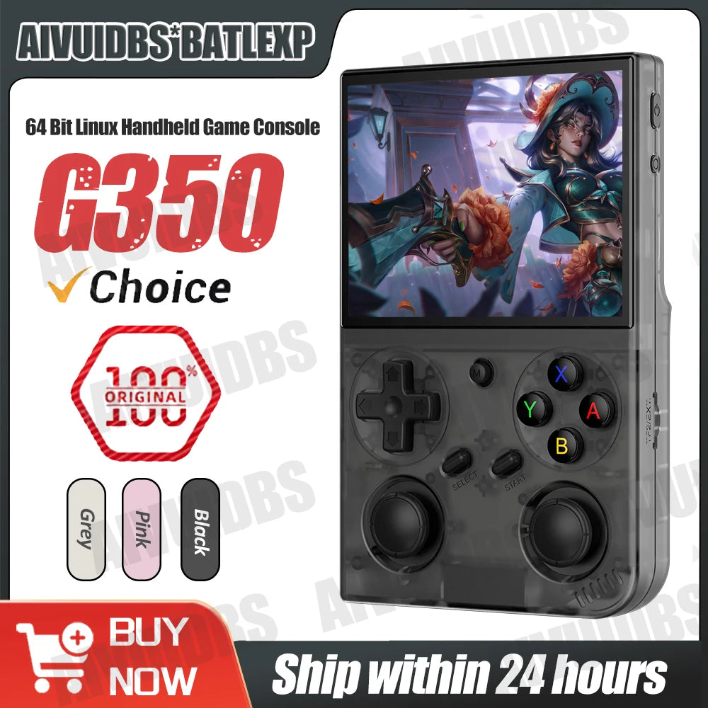 Retro Handheld Game Console 3.5-inch (8.9 cm) IPS Screen, Linux 64-bit, Dual Joystick, Vibration Motor, 64GB Built-in, Portable Retro Gaming Player