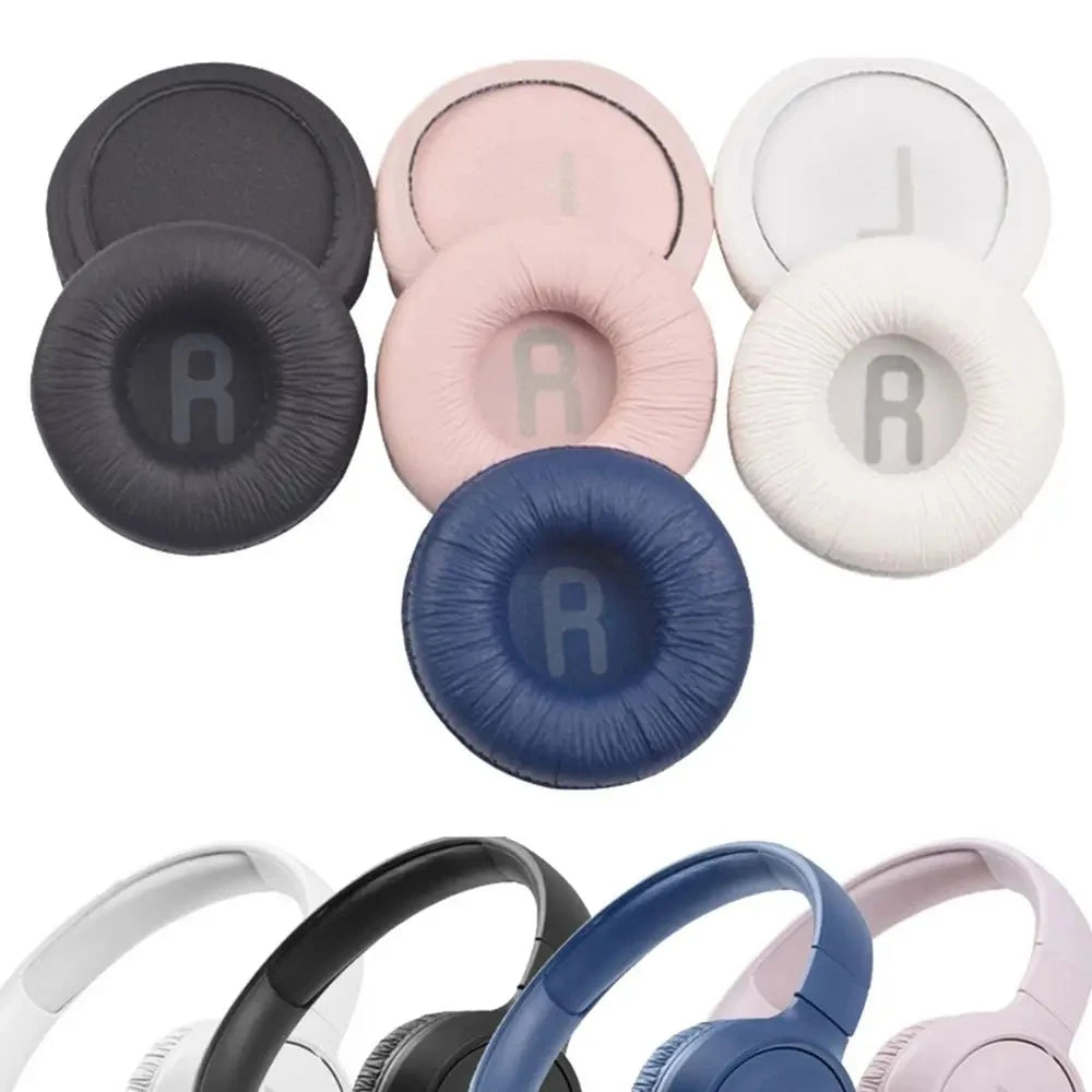 1-Set Replacement Leather Ear Pads & Headband Cushion for Over-Ear Headphones