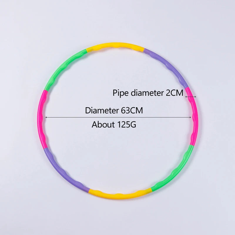 Adjustable Removable Hula Hoop for Kids – Portable Plastic Waist Training & Fitness Ring