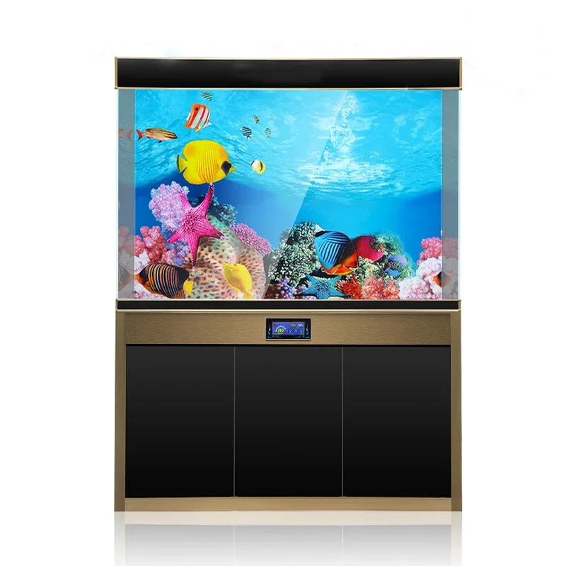 3D Double-Sided Waterproof Aquarium Background Sticker - Fish Tank Ocean Plant Aquascape Poster