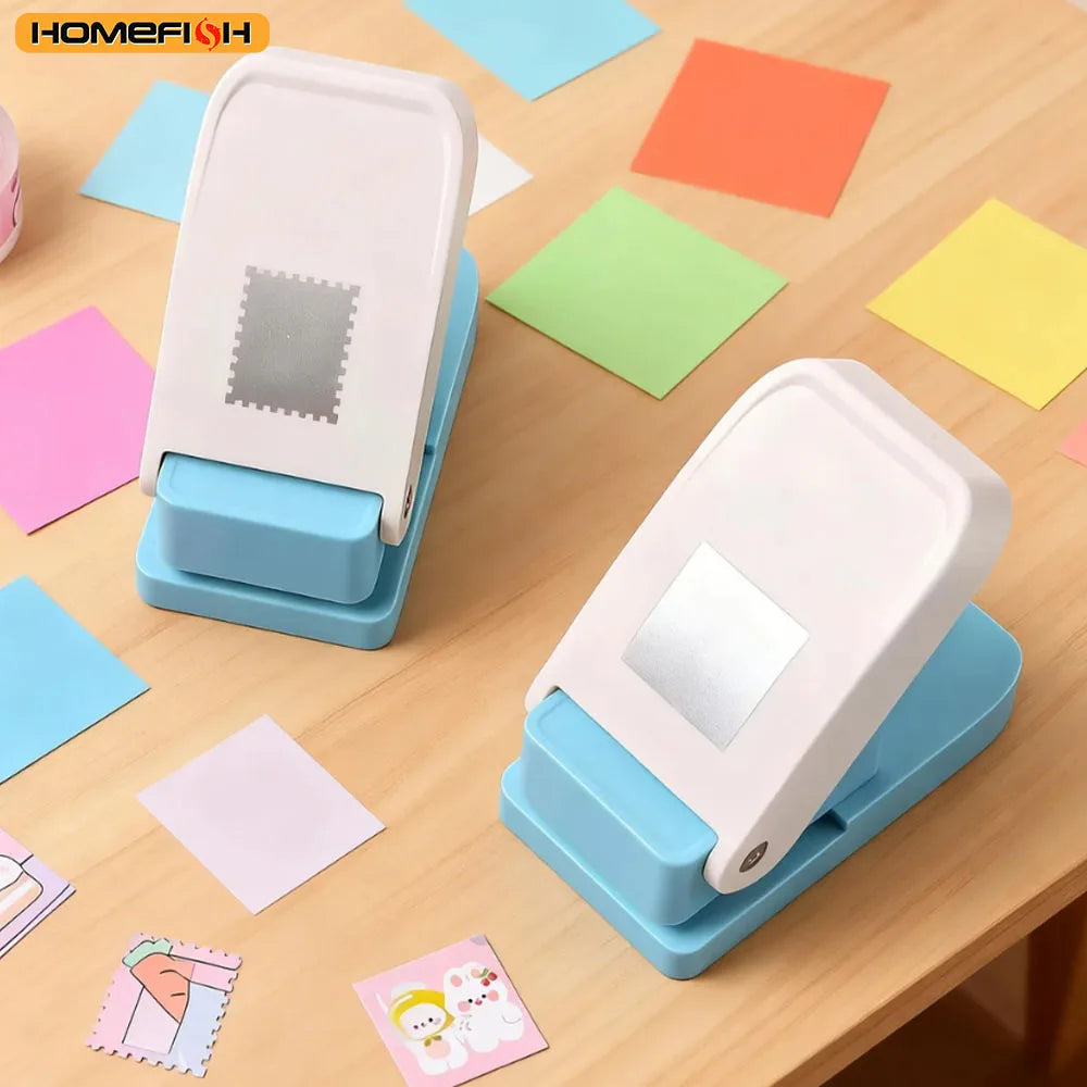 Stamp-Shaped Paper Punch – Portable Hole Punch for Scrapbooking, DIY Card Making & Paper Crafts