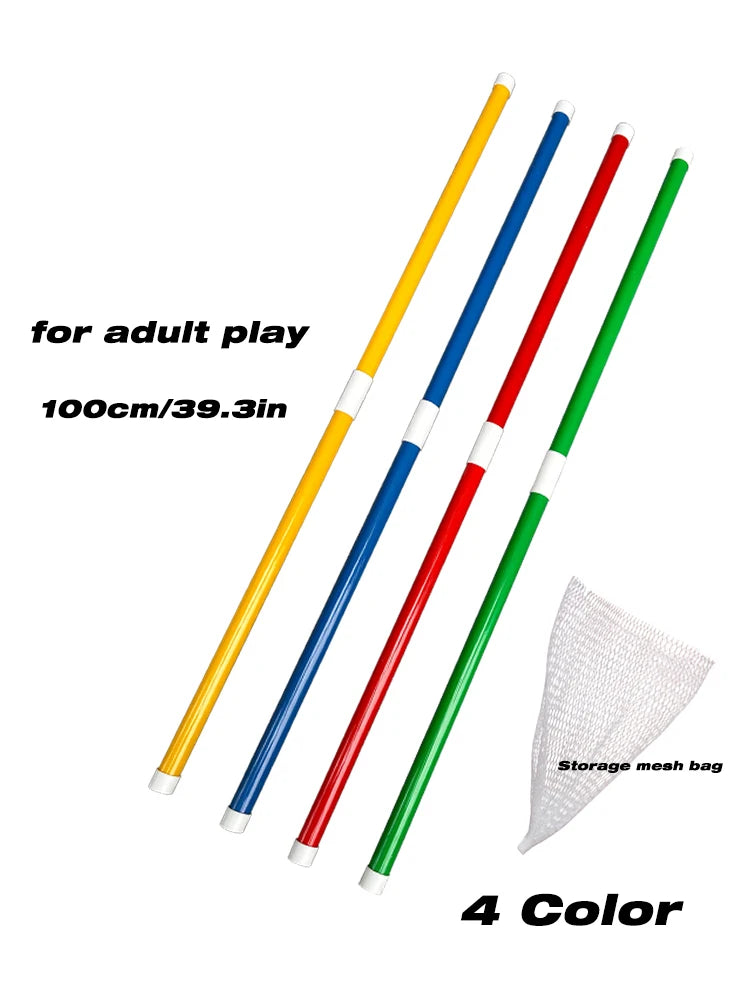 Teamwork Pole Game 1 m (39.4 in) — Team Building Outdoor Cooperative Game for Adults & Kids