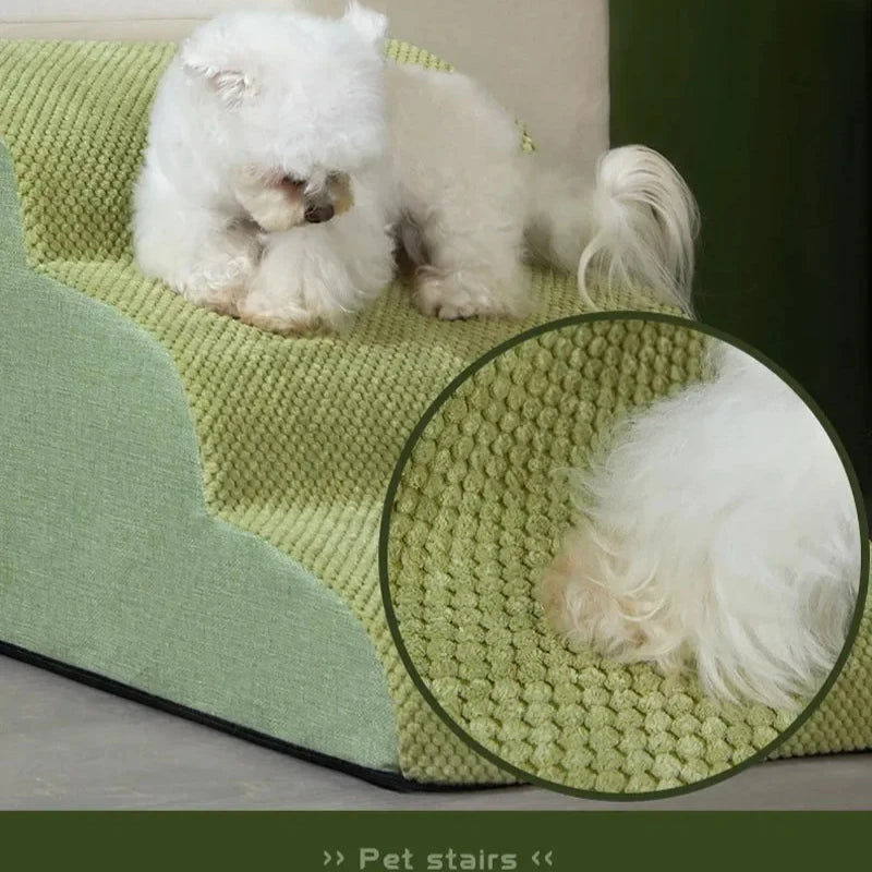 3-Step Pet Stairs for Dogs & Cats – Anti-Slip Removable Ramp for Small Pets, 36 x 56 x 35 cm (14.2 x 22.0 x 13.8 in)