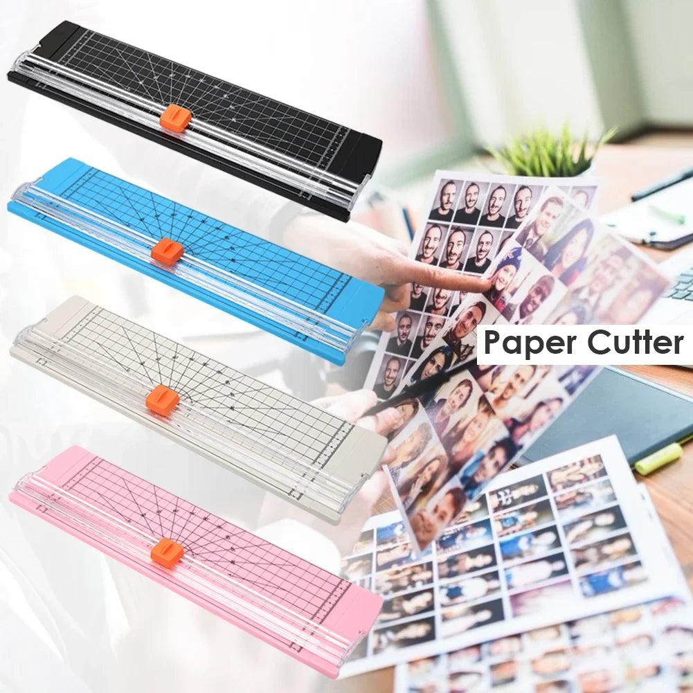 A4 A5 Paper Guillotine Trimmer with Safety Guard - Lightweight Office, Coupon & Craft Paper Cutter