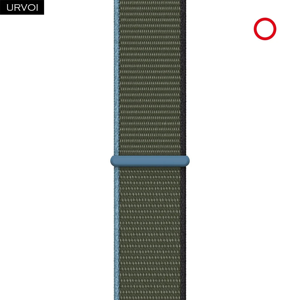 Nylon Sport Loop Band for Apple Watch — Breathable Hook & Loop Fastener — Fits 42/44/45/46/49mm