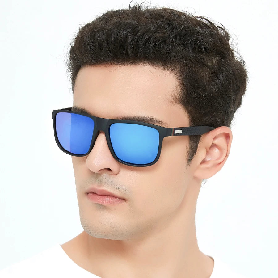 Colorful Striped Classic Sunglasses for Men & Women – UV400 Mirror Lens Driving & Travel