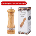 Manual Pepper Mill – Acrylic & Rubber Wood with Ceramic Core | Freshly Ground Pepper Grinder
