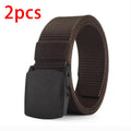 Unisex Canvas & Polyester Metal-Free Tactical Belt — 3.7 cm (1.46 in) Wide, Outdoor Casual Belt for Jeans & Training