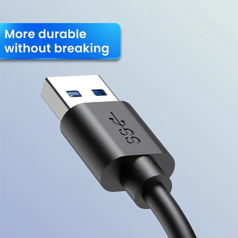 4-Port USB 3.0 Hub – USB-A & USB-C Multi-Function Expansion, Plug & Play