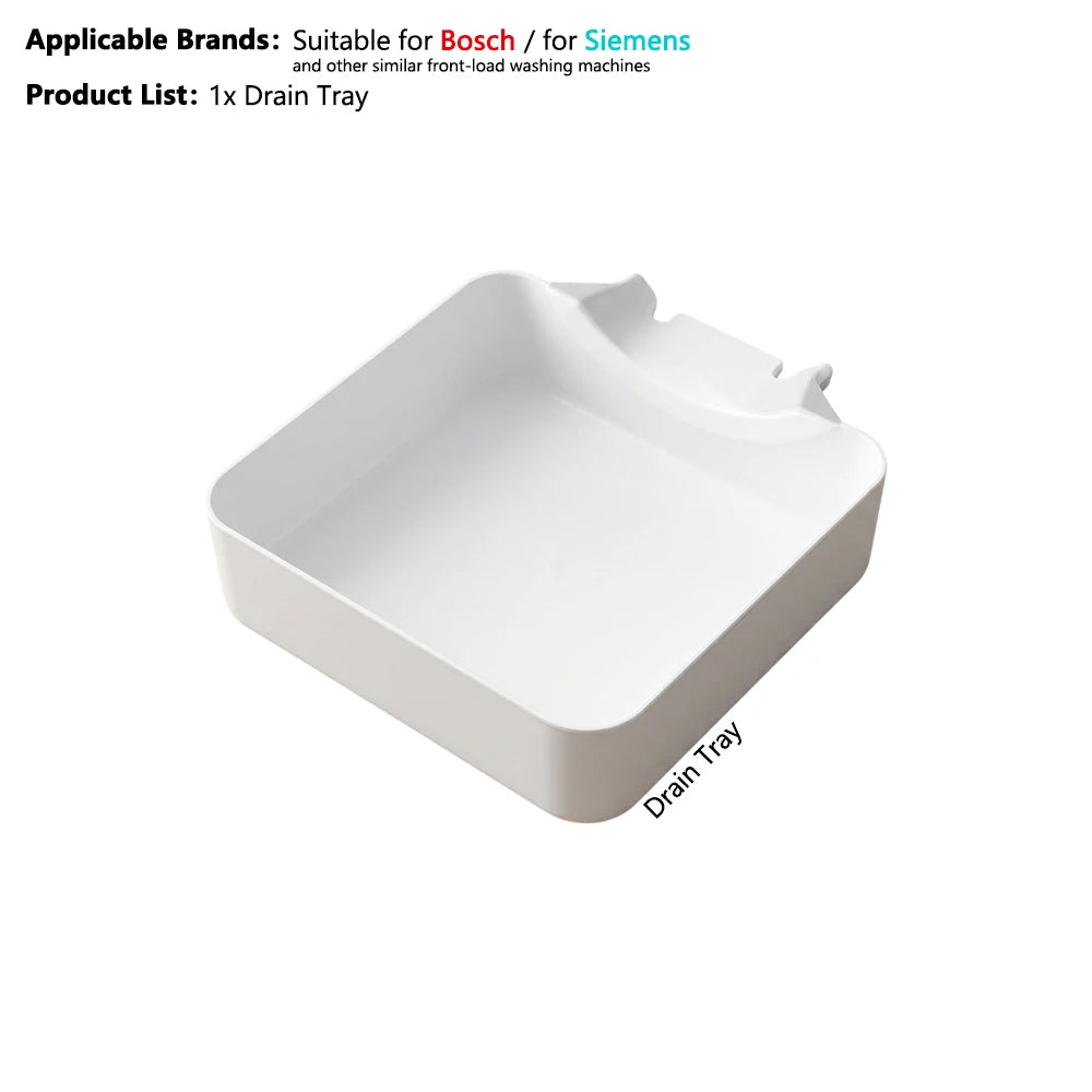 Washing Machine Drain Pan Front-Load Washer Water Catcher Tray Filter Cleaning Spill Protector
