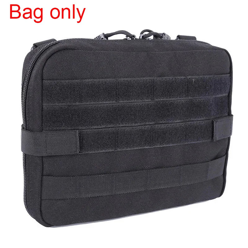 MOLLE Tactical Tool Pouch - Waterproof 1000D Nylon Medical Utility Bag, Compact 19 x 25 x 5.5 cm (7.5 x 9.8 x 2.2 in)
