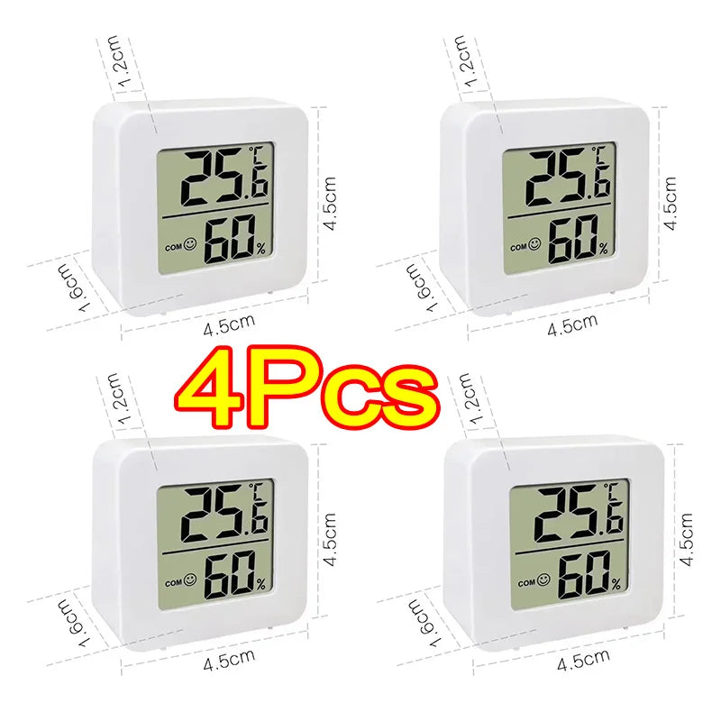 LCD Digital Thermometer Hygrometer - Indoor Temperature & Humidity Gauge Electronic Room Sensor Weather Station