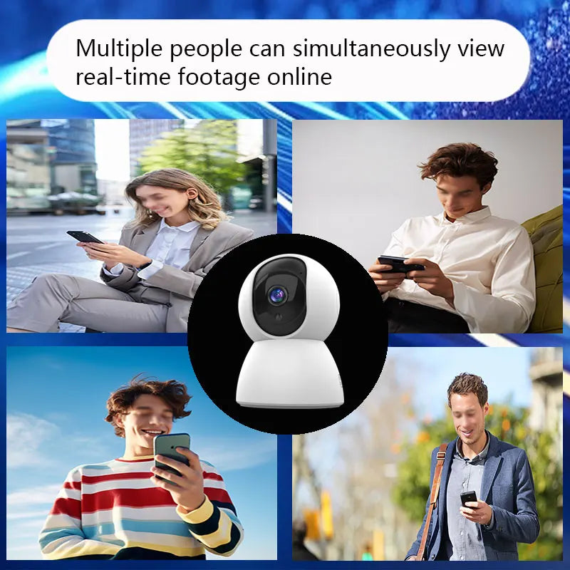 4MP WiFi Indoor PT Camera — Tuya Smart Home IP Security Camera with AI Auto Tracking, Two-Way Audio & Night Vision — Baby Monitor (2.4GHz)