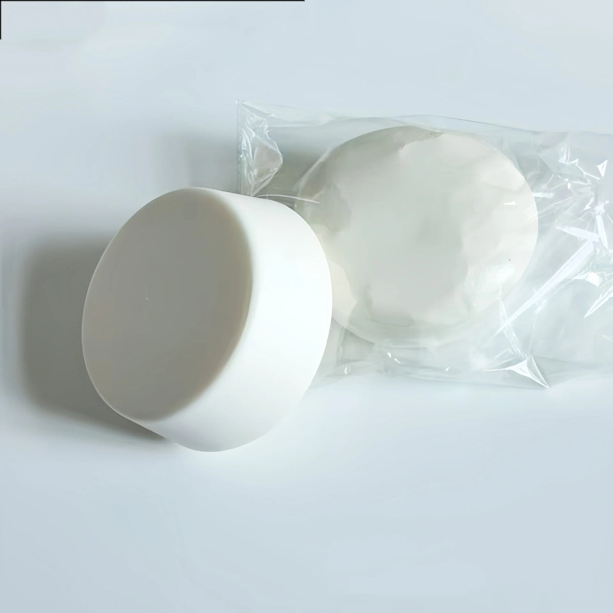 White Yogurt Cake Slow-Rising Squishy Stress Relief Toy Soft PU Squeeze Fidget for Kids & Adults