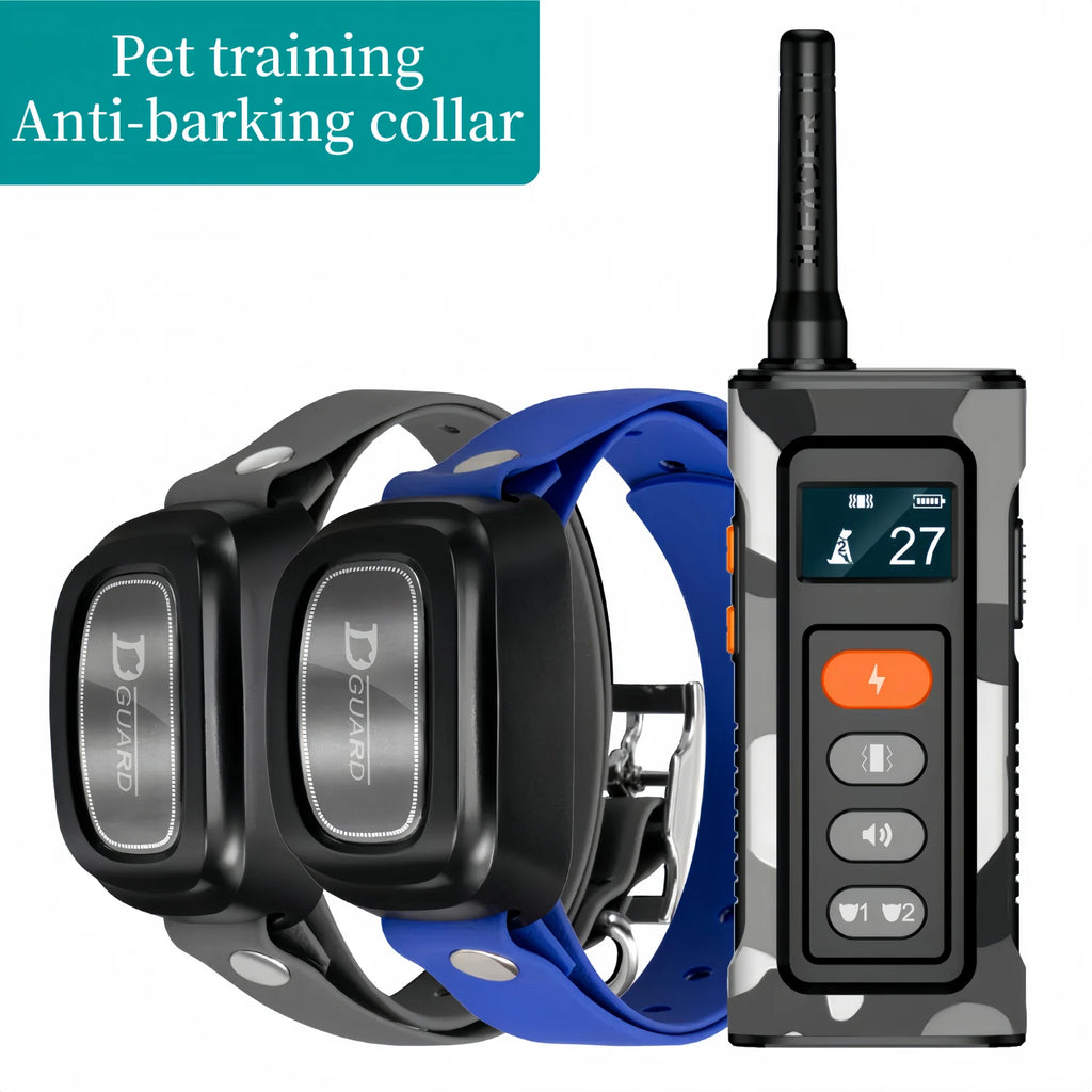 Waterproof Remote Dog Training Collar — Beep, Vibration & Shock, 3,300 ft Range (1,000 m), Adjustable for 8–150 lb (3.6–68 kg) Dogs