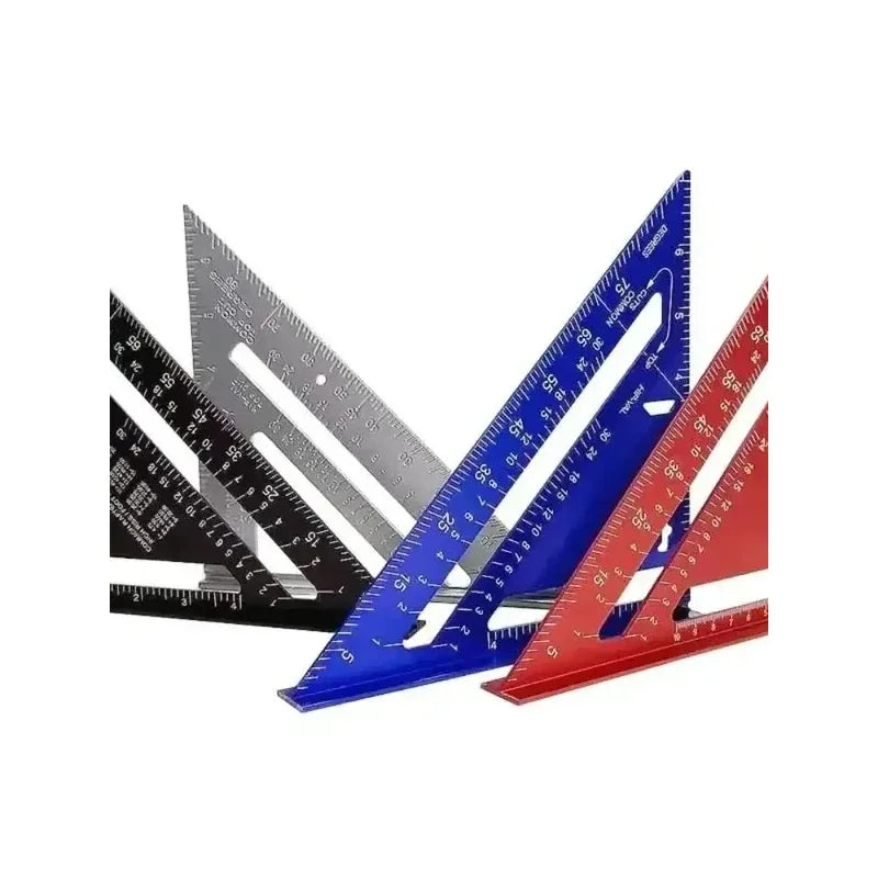 7-Inch (178 mm) Aluminum Speed Square with Inch/Metric Scales — Precision Carpentry & Woodworking Tool