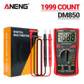 Digital Multimeter 1999-Count AC/DC Voltage Current Resistance Continuity Tester - Pocket Meter