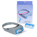 4-Lens Headband Magnifier Optivisor 1.5x 2x 2.5x 3.5x for Watch Repair, Jewelry Making, Welding
