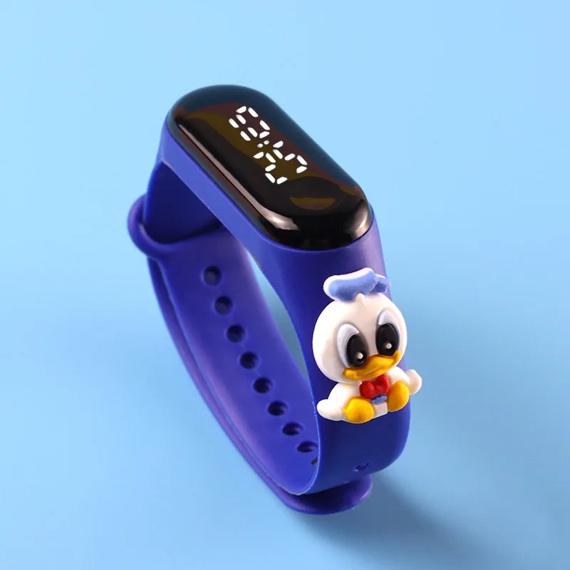 Kids Touch LED Waterproof Digital Watch for Girls – Silicone Sports Bracelet, Shock Resistant, Backlight