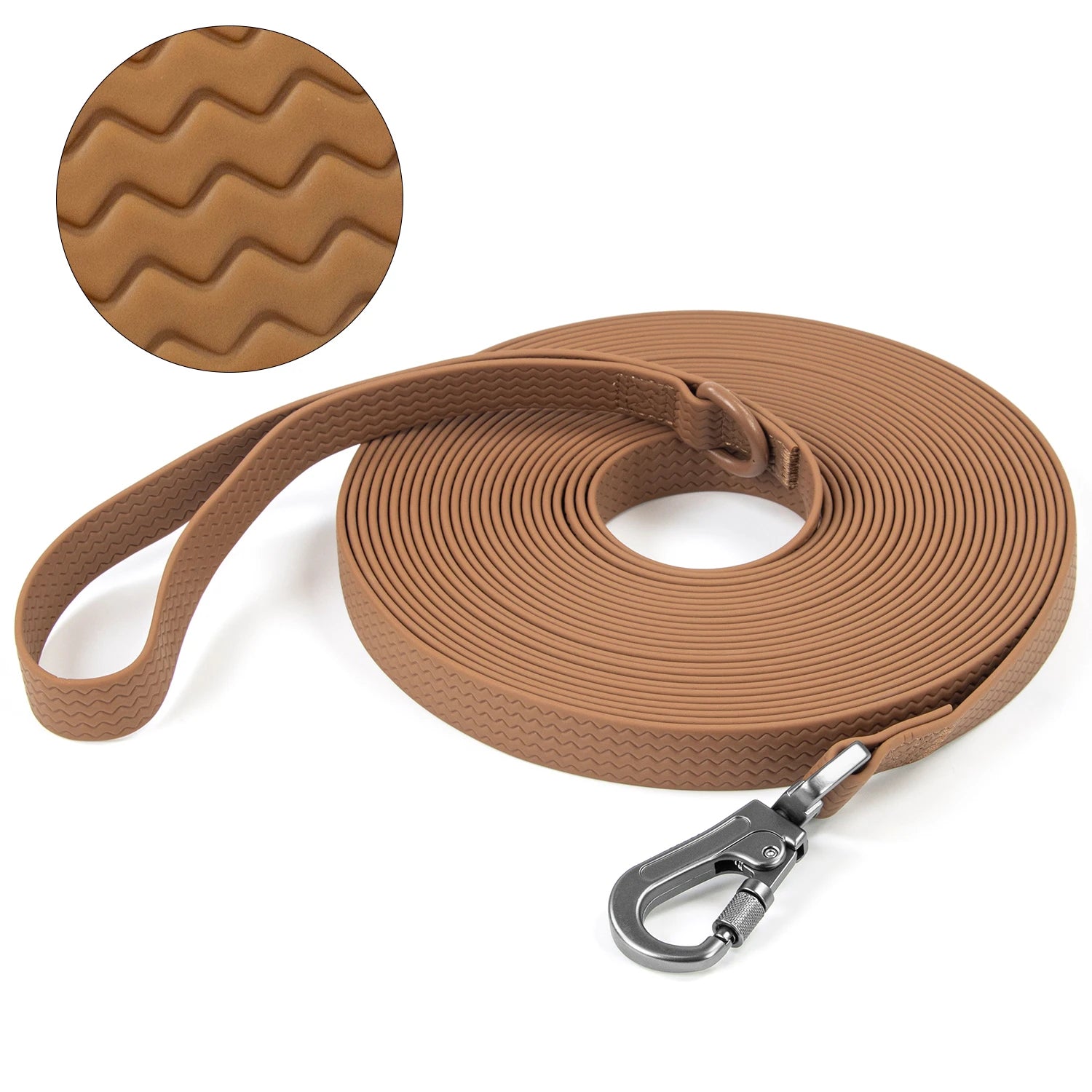 Waterproof PVC Dog Leash — Non-Slip, Easy-Clean Training Leash for Medium & Large Dogs — 1.8 m (6 ft), 3 m (9.8 ft), 5 m (16.4 ft), 10 m (32.8 ft)
