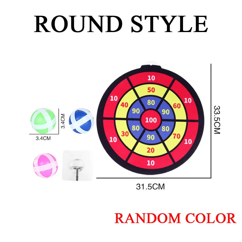 Montessori Sticky Ball Dart Board Target Game - Indoor & Outdoor Kids Toy, Party & Classroom Game