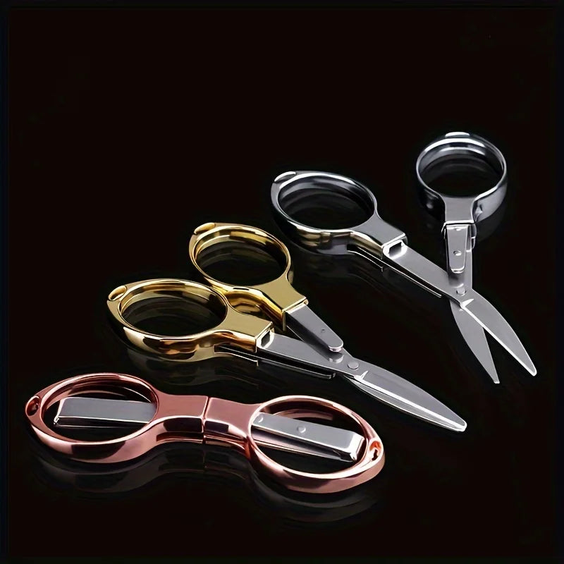 Foldable Stainless Steel Scissors, Retractable Portable Tool for Travel, Outdoor & Daily Use