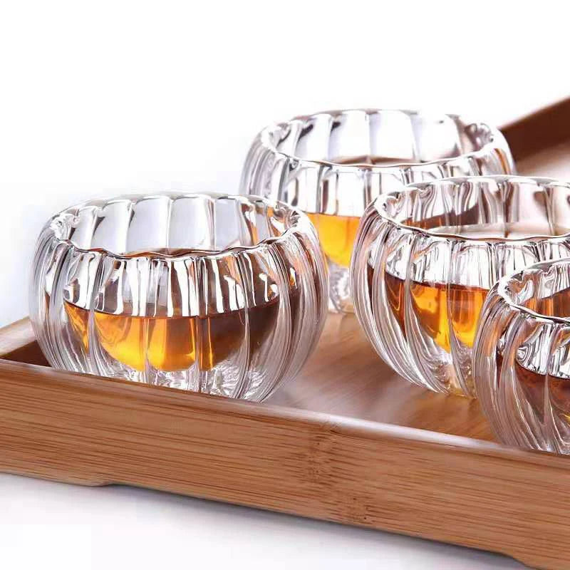 50ml (1.7 fl oz) Double-Walled Borosilicate Glass Espresso Cups - Set of 4 or 6, Clear Insulated Teacups