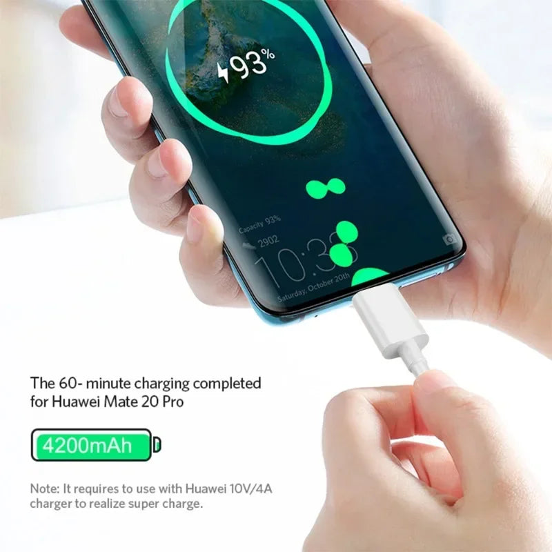 120W 10A USB-A to USB-C Fast Charging Cable — 1/2/3-Pack High-Speed Data Cord for USB-C Smartphones and Devices