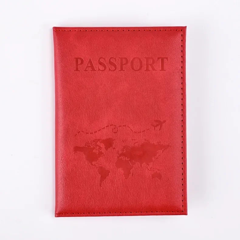 PU Leather Passport Holder Wallet – Travel Passport Cover & Card Case for Women and Men