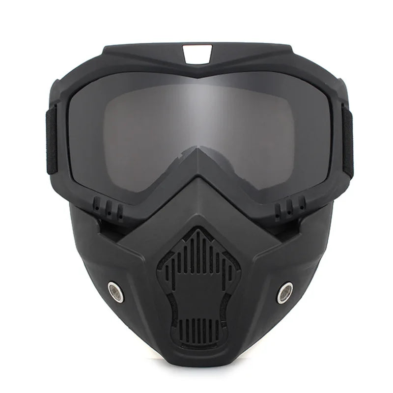 Dustproof Motocross Goggles Adjustable Breathable Motorcycle and Off-Road Windproof Full-Face Riding Mask