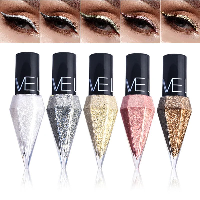 Sparkling Pearlescent Liquid Eyeliner – Quick-Dry Waterproof Smudge-Proof