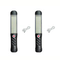 USB Rechargeable Magnetic LED Work Light - 30 cm (11.8 in) Portable Auto Repair Flashlight with Swivel Hook & Dual Magnets for Car Repair, Camping, Fishing, Emergencies