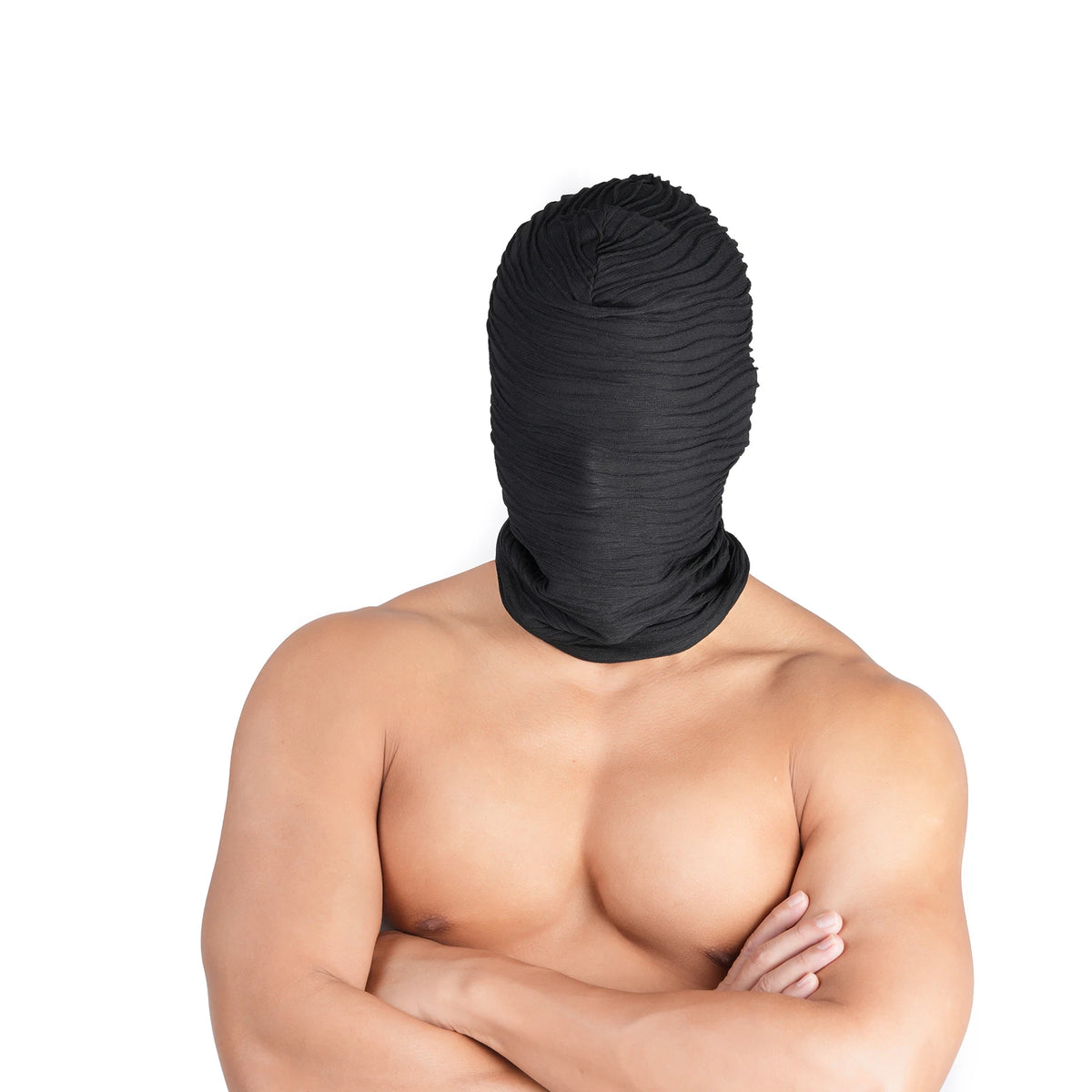 Mummy Torn Mesh Full-Face Balaclava — Breathable Stretch Hood for Halloween Cosplay & Festival
