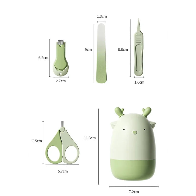 Baby Nail Care Kit – Newborn Safety Scissors, Anti-Clip Nail Clippers & Nail Trimmer for Infants