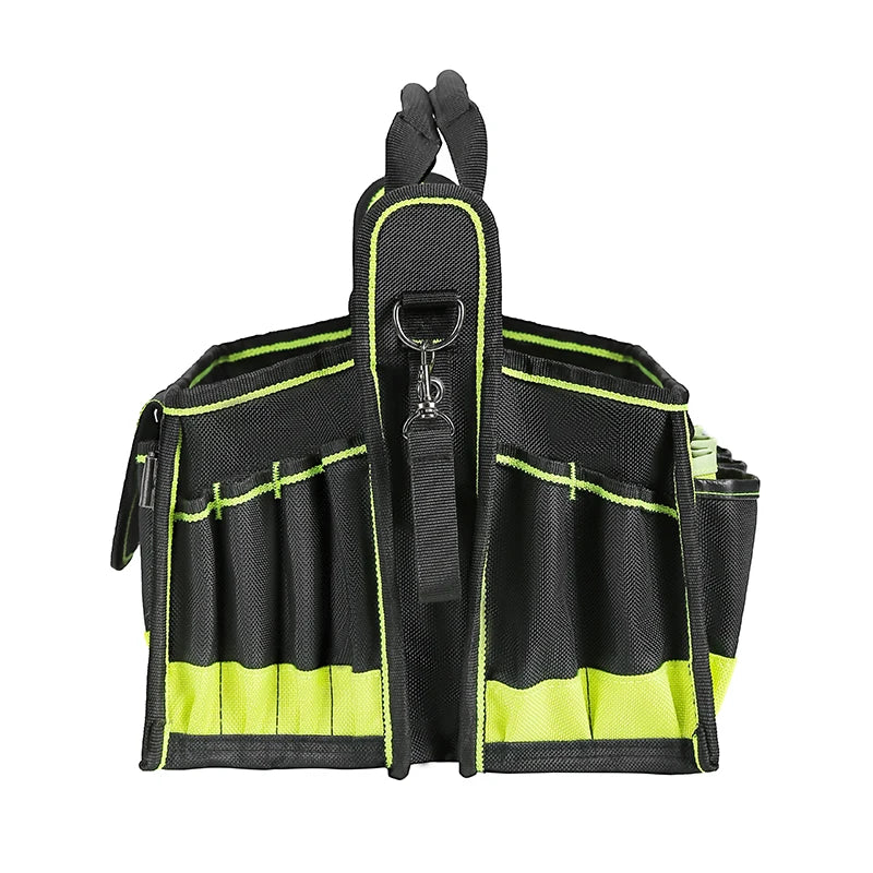 40-Pocket Tool Tote Organizer Bag for Electricians & HVAC Technicians – Heavy-Duty Tool Caddy