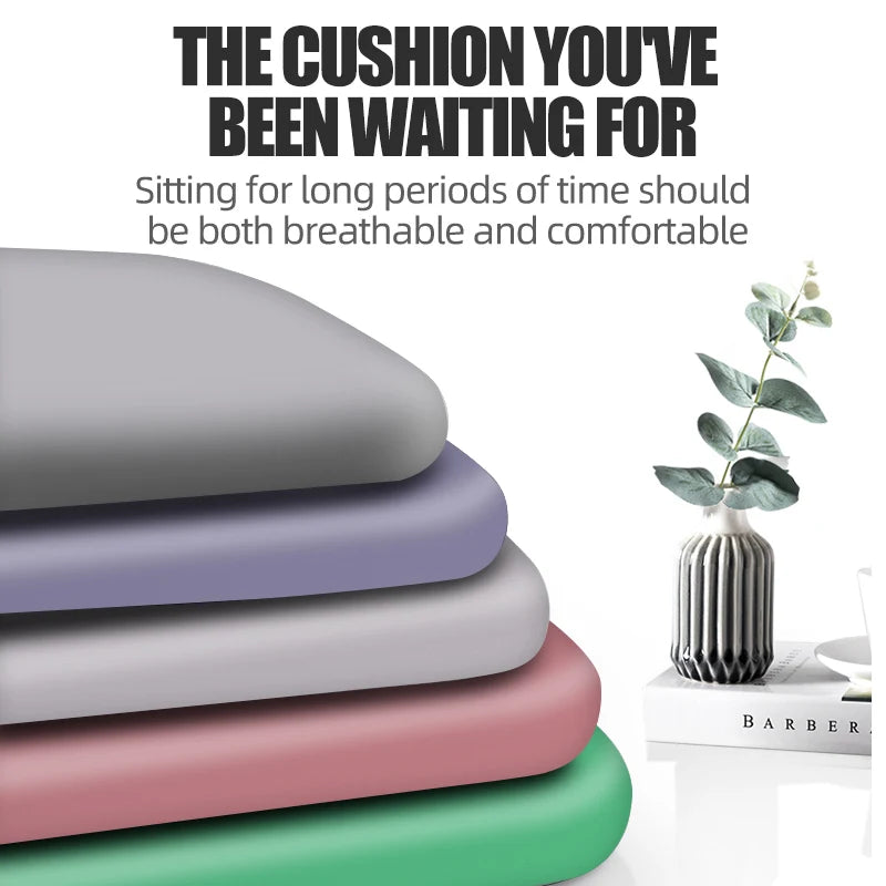 Ergonomic Memory Foam Seat Cushion for Office & Student Use - Hemorrhoid Relief and Lumbar Support