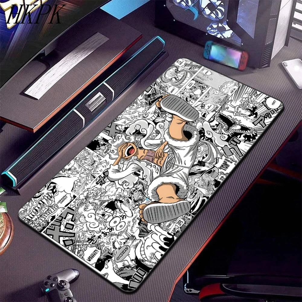 One Piece Gear 5 Anime XXL Desk Mat - Extended Gaming Mouse Pad for Keyboard & Mouse, Waterproof Non-Slip