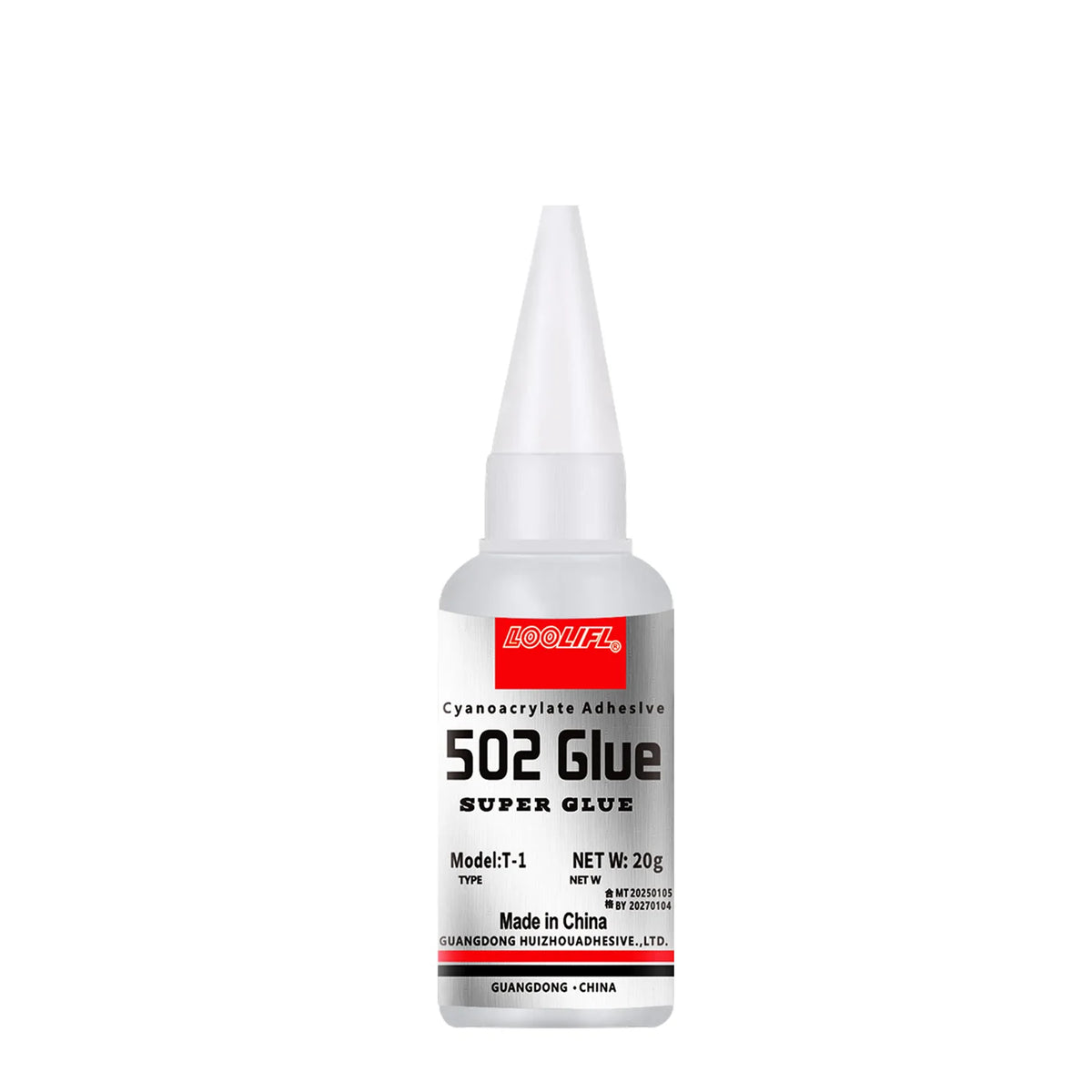 502 Super Strong Quick-Drying Glue for Plastic, Wood, Metal & Ceramic – Clear Low-Odor Adhesive, 20ml (0.68 fl oz)