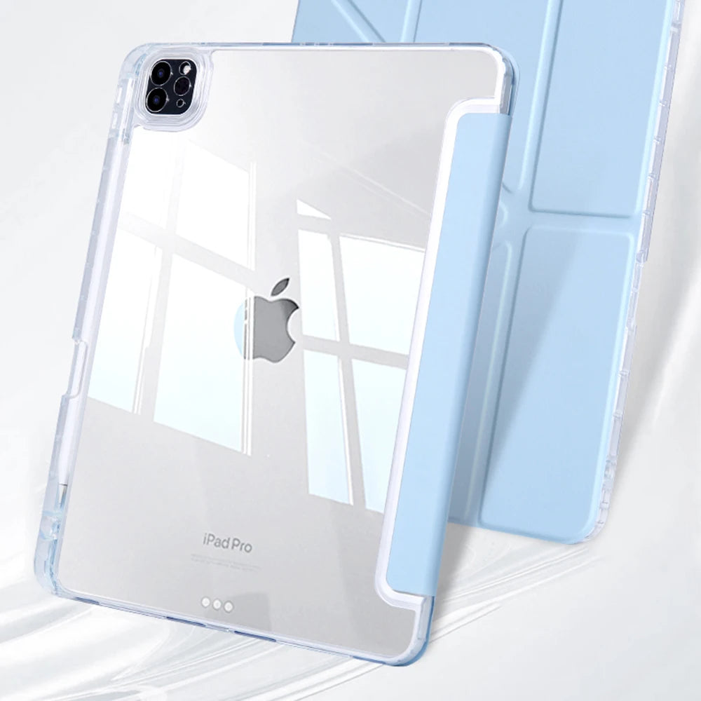 Universal iPad Case with Pencil Holder – Shockproof Acrylic Protective Cover, Fits 9.7–13.0 in (24.6–33.0 cm) iPad Air / Pro / Mini