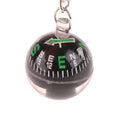 Mini Compass Keychain 28mm (1.10 in) Outdoor Survival Pendant, 1 or 2-Pack