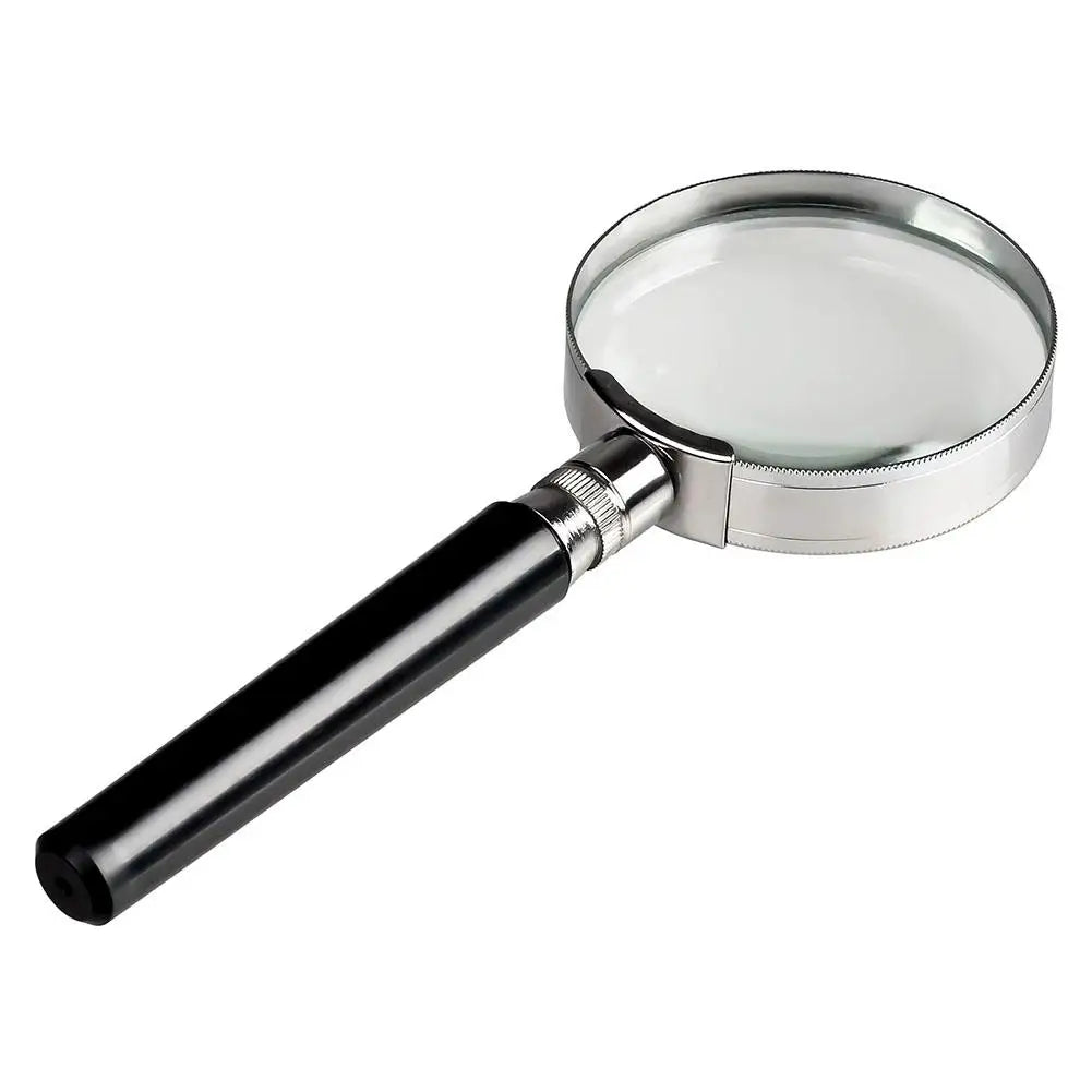 10X Handheld Magnifying Glass 50mm (1.97 in) Loupe for Jewelry, Coins & Stamps - Portable Optical Glass