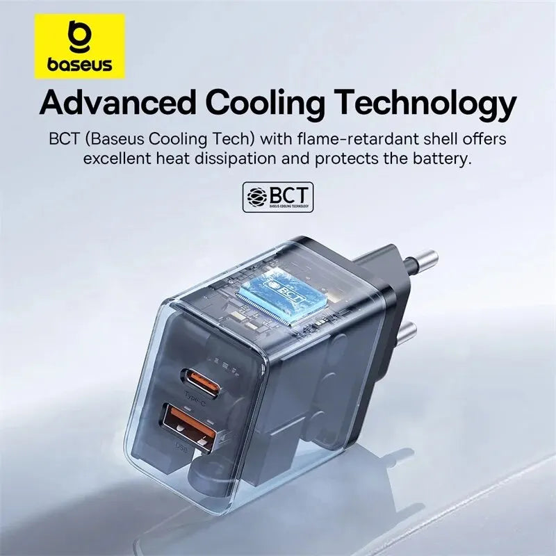 20W PD USB-C Fast Charger Dual Port (USB-C + USB-A) QC3.0/QC4.0 Quick Charge for iPhone 15 14 13 12 11 Samsung Xiaomi