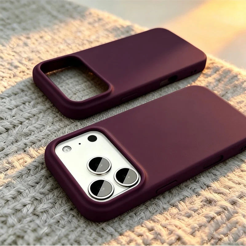Liquid Silicone Full-Coverage iPhone Case — Shockproof Soft Matte, Anti-Fingerprint & Anti-Scratch
