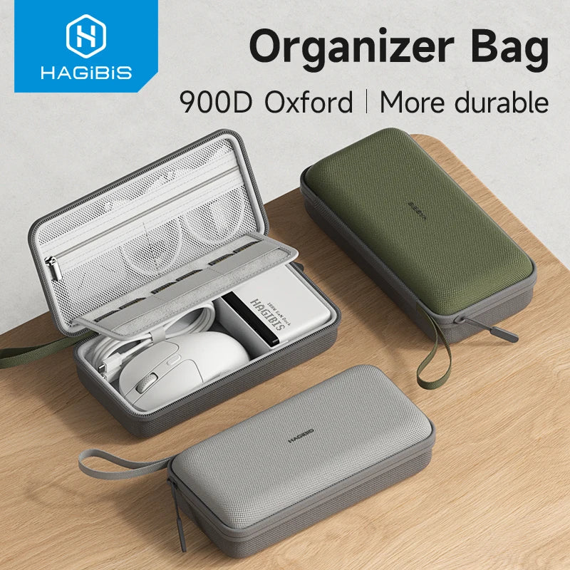Portable Electronic Travel Organizer Bag for Cables, Chargers, Power Bank, SD Cards and Mouse