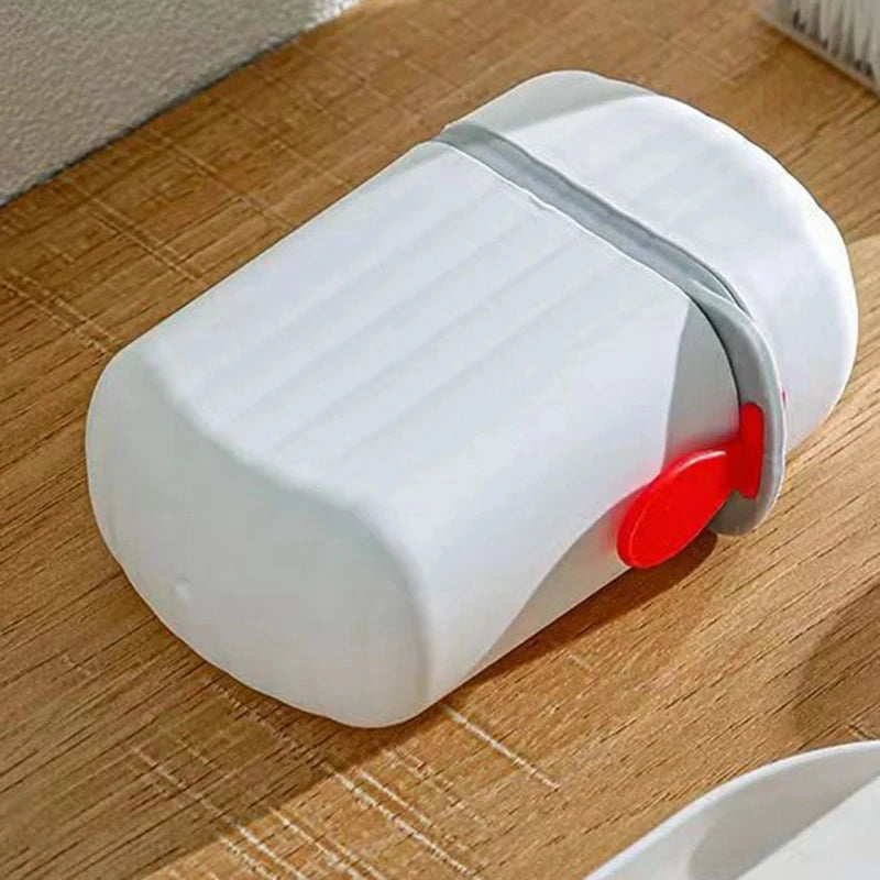 Portable Waterproof Soap Case with Drain - Sealed Travel Soap Box Organizer for Bathroom and Outdoor
