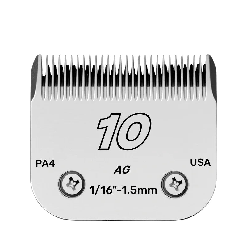 A5 Snap-On Pet Clipper Replacement Blades – 3F, 4F, 5F, 7F, 10#, 15#, 30#, 40#, 50# | Professional Dog & Cat Grooming Blades (Fits Most Detachable Clippers)